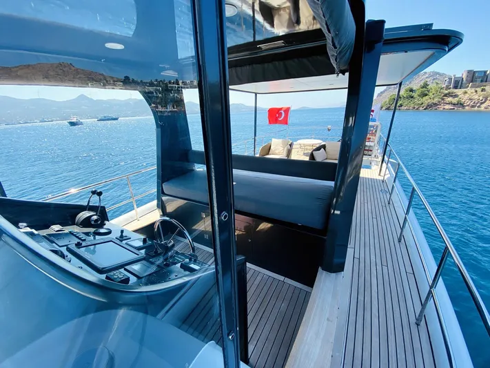  Yacht Photos Pics Luxurious 2014 Ada Yacht Steel Trawler with spacious deck and scenic ocean view.