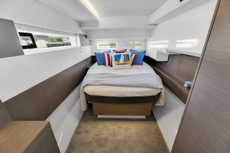  Yacht Photos Pics Leopard 46PC Master Cabin Catamaran Brokerage