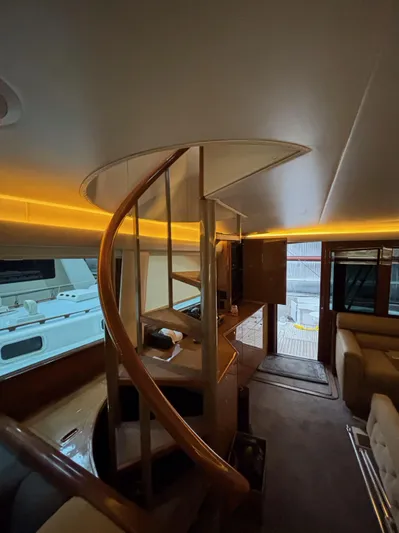 Mufasa Yacht Photos Pics Salon staircase to bridge