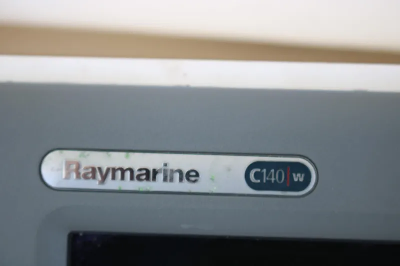 Sweetemocian Yacht Photos Pics Raymarine C140w display on 1999 Ocean Yachts model.