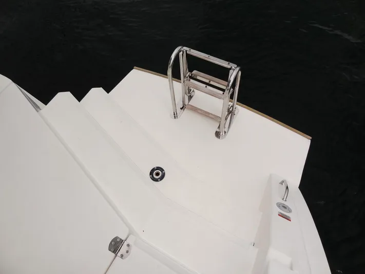 Voila Yacht Photos Pics Leopard 50 yacht swim platform with ladder, 2020 model.