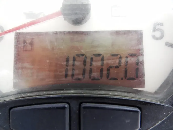 Voila Yacht Photos Pics Odometer reading of Leopard 50 model 2020 showing 10020 miles.