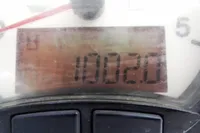Odometer reading of Leopard 50 model 2020 showing 10020 miles.