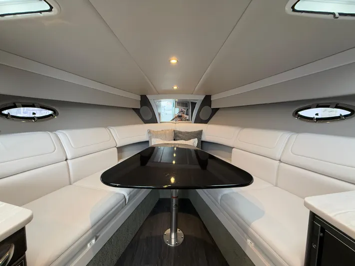 $30k Price Reduction! Yacht Photos Pics 2020 Formula 350 Sun Sport interior with sleek seating and modern design.