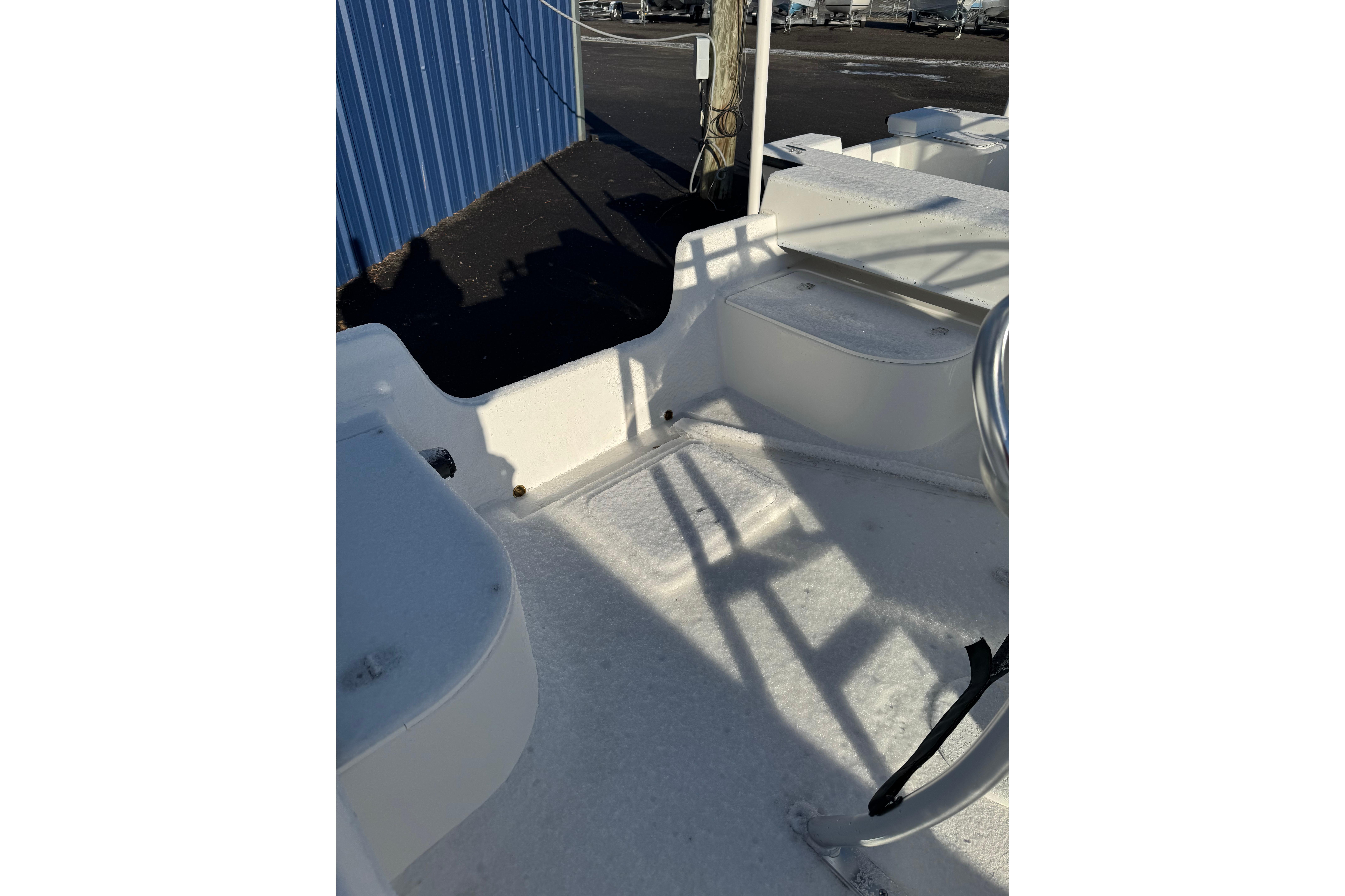 2026 C-Hawk 200 Center Console boat interior with seating and steering wheel.