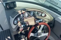 2016 Crownline Eclipse E2 XS dashboard with gauges and steering wheel.