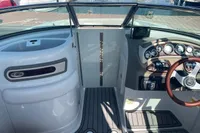 2016 Crownline Eclipse E2 XS boat dashboard with steering wheel and control panel.