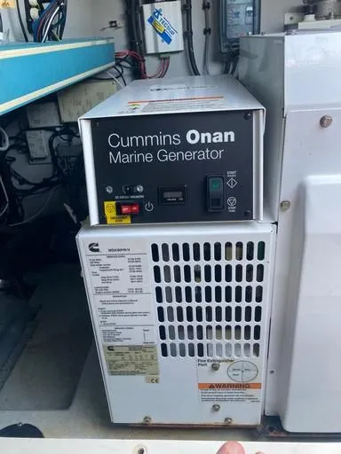 Recipe Yacht Photos Pics Cummins Onan marine generator in a 2011 Lagoon 560 yacht engine room.