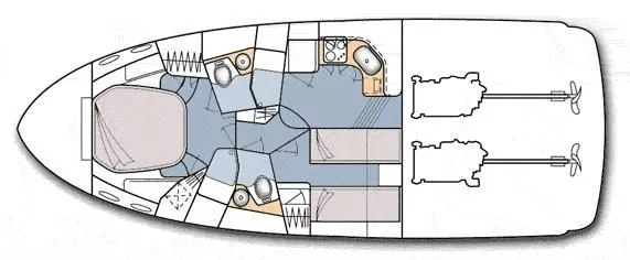 Masterpeace Yacht Photos Pics 400 - cabin arrangement