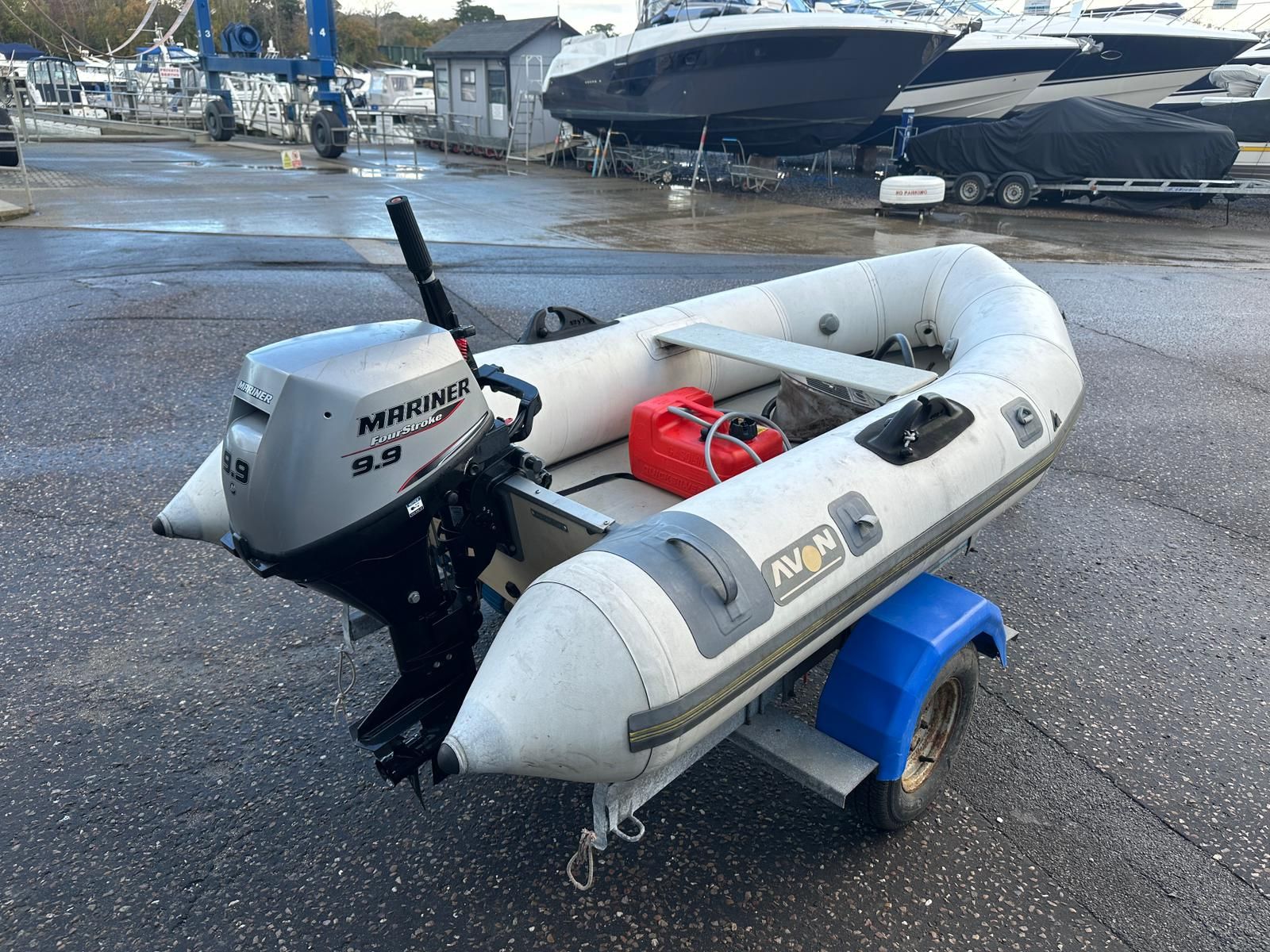 2024 Mariner 9.9hp four stroke & Avon 2-80