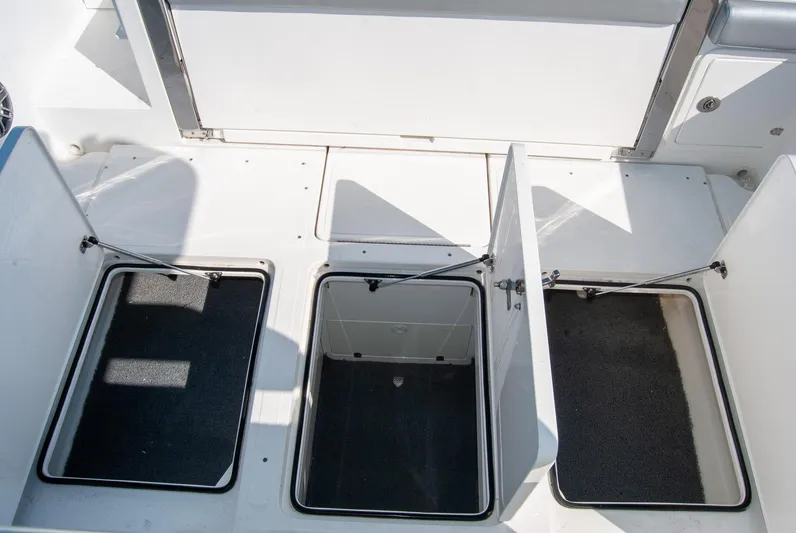  Yacht Photos Pics Open storage compartments on a boat deck, IMG 40 model, 2021.