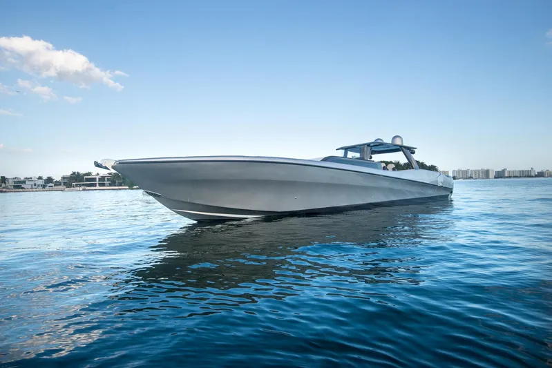  Yacht Photos Pics Sardine Marine Custom Race 55 boat on calm water, 2025 model.