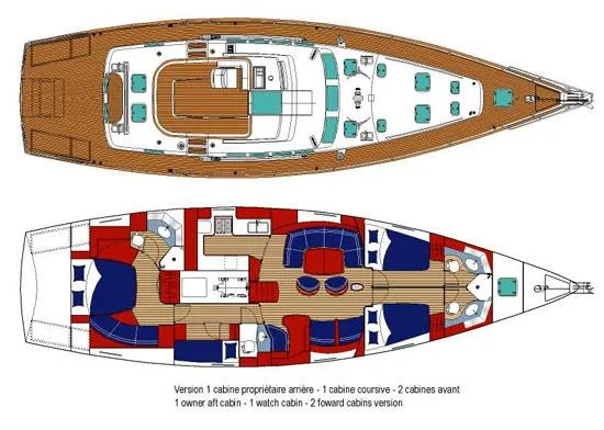  Yacht Photos Pics Manufacturer Provided Image: Deck and Interior Layout