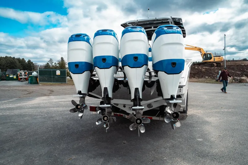  Yacht Photos Pics 2017 Nor-Tech 390 Sport Center Console with four powerful outboard engines.