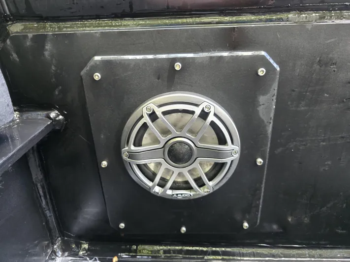 Dgs777 Yacht Photos Pics Speaker mounted on DGS 777 Military Version vehicle interior, 2022 model.