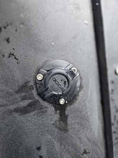 Dgs777 Yacht Photos Pics Close-up of DGS 777 Military Version 2022 component with visible water droplets.