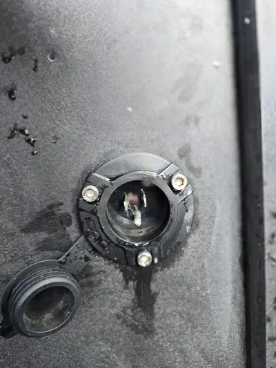 Dgs777 Yacht Photos Pics Close-up of a DGS 777 Military Version 2022 vehicle charging port.