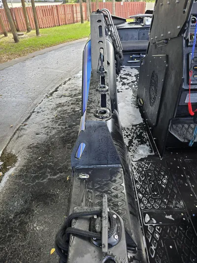 Dgs777 Yacht Photos Pics Interior view of a 2022 DGS 777 Military Version boat, showcasing rugged design and equipment.