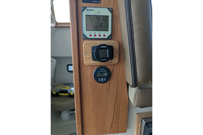 Lone Star Yacht Photos Pics Control panel on 2020 Ranger Tugs R-31 S boat interior.
