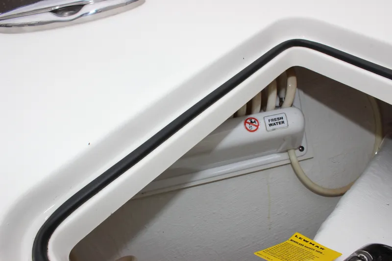  Yacht Photos Pics Fresh water system on 2022 Cobia 280 Center Console boat.