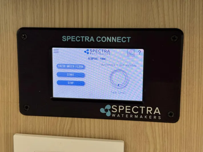 Roosterfish Yacht Photos Pics Spectra Connect watermaker control panel on Aquila 44, 2022 model.