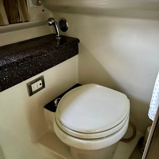 Quinjet Yacht Photos Pics toilet & shower wand
