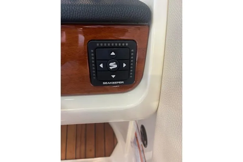  Yacht Photos Pics Control panel on 2024 Chris-Craft Launch 27 boat with Seakeeper stabilization system.