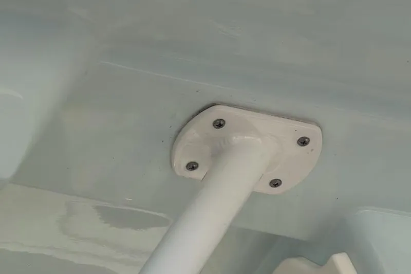  Yacht Photos Pics Mounting bracket on 2018 Sea Fox 328 Commander boat, secured with screws.