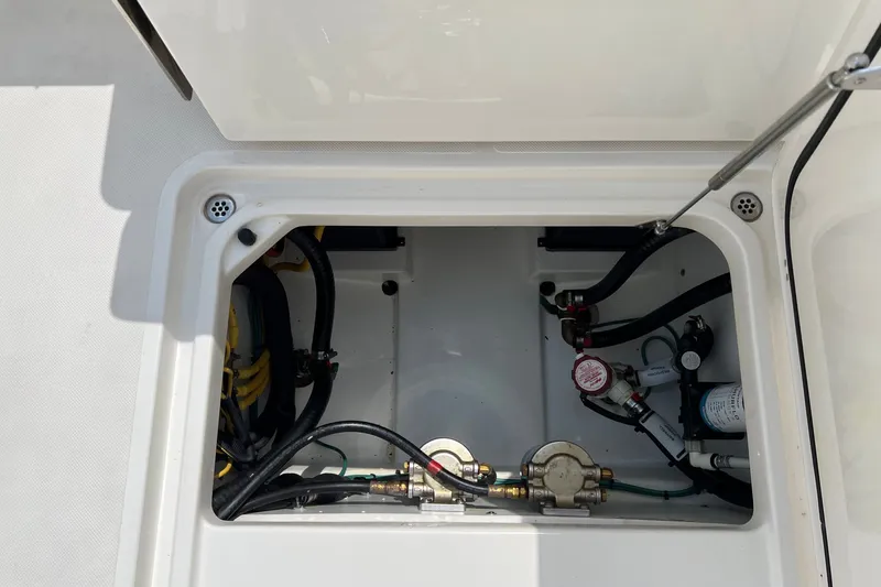 Fighting Irish Yacht Photos Pics lazerette storage