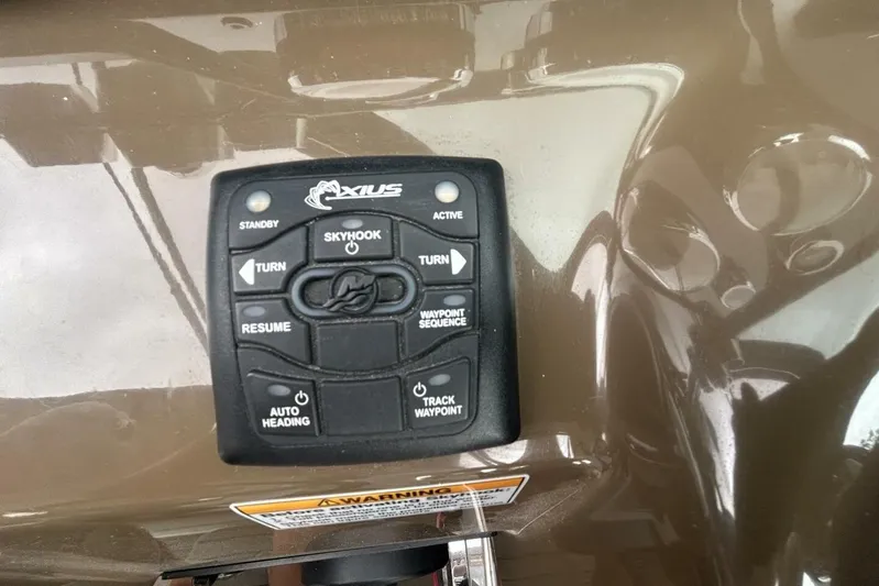  Yacht Photos Pics Control panel of a 2016 Formula 350 Sunsport boat with Axius system.