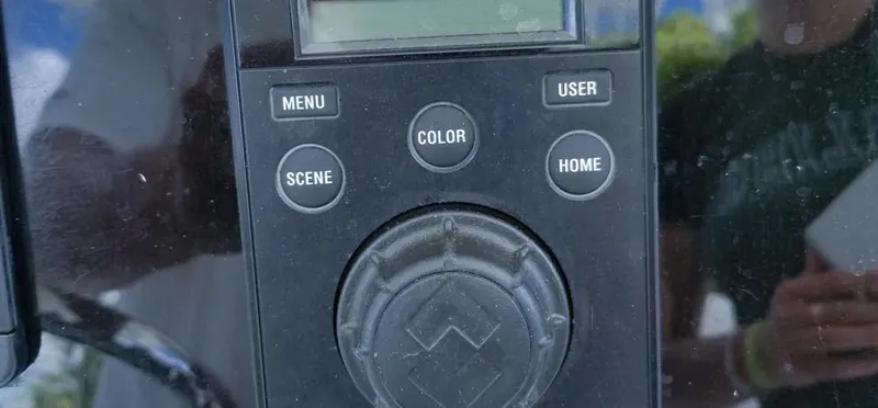  Yacht Photos Pics Control panel of a 2016 Intrepid 327 Center Console boat with various buttons.