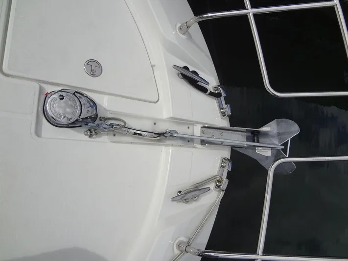  Yacht Photos Pics Prestige 420F 2024 yacht anchor system and deck details.