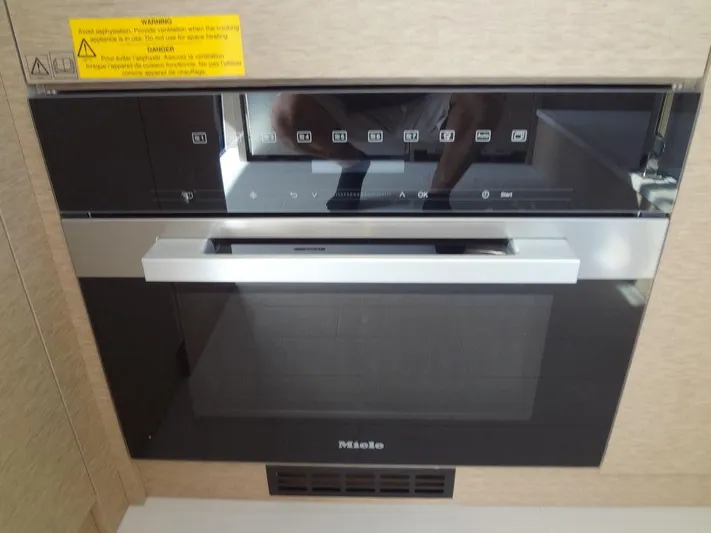  Yacht Photos Pics 2024 Prestige 420F built-in Miele oven with digital controls