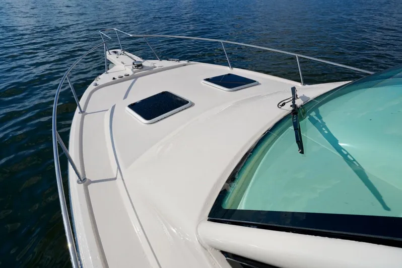  Yacht Photos Pics 2016 Grady-White Express 330 boat deck with ocean view.