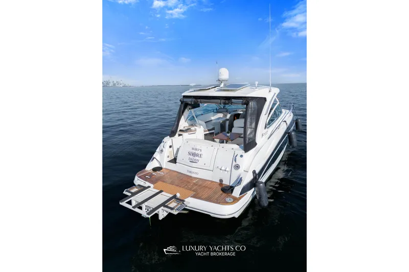  Yacht Photos Pics 2009 Cruisers Yachts 360 Express on water, showcasing sleek design and luxury features.