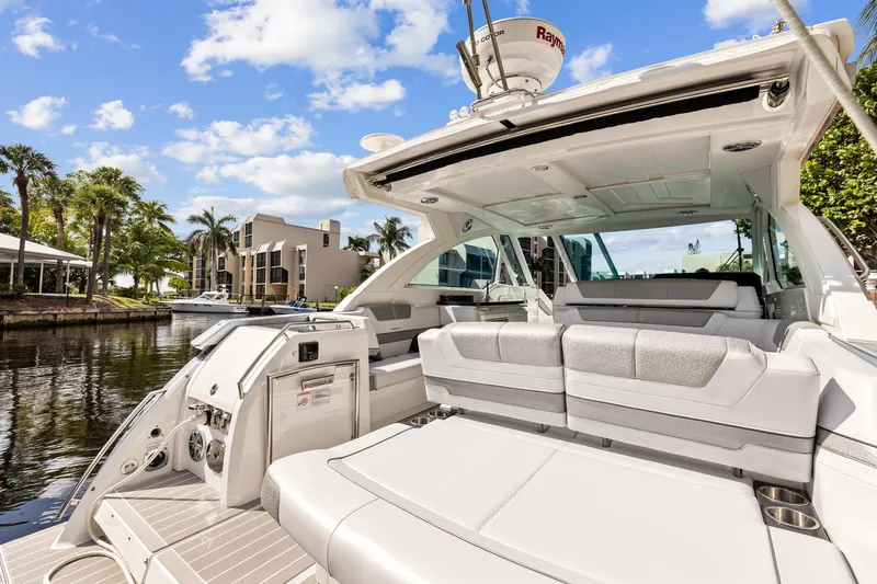 Happy 2 Gether Yacht Photos Pics 2021 Formula 380 Super Sport Crossover OB on calm waters.