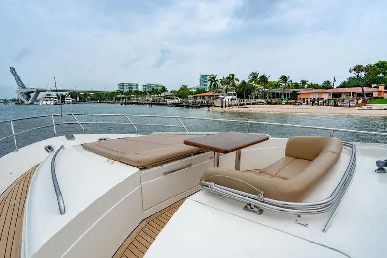  Yacht Photos Pics Luxurious 2012 Princess Flybridge 72 Motor Yacht with scenic waterfront view.