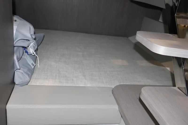  Yacht Photos Pics Interior cabin of 2026 SACS 13 boat with modern design and seating area.