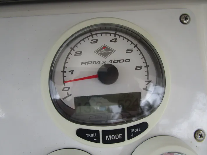  Yacht Photos Pics Tachometer of a 2007 Fountain 38 Tournament Edition boat.