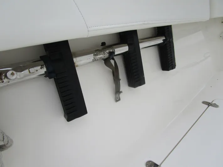  Yacht Photos Pics Close-up of a 2007 Fountain 38 Tournament Edition boat.