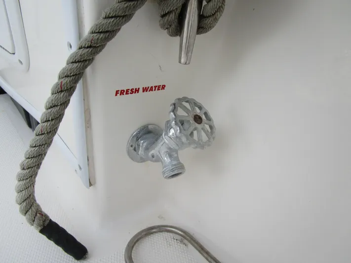  Yacht Photos Pics Fresh water faucet on a 2007 Fountain 38 Tournament Edition boat.