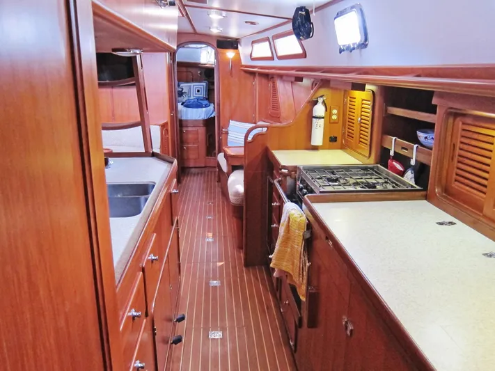 Vesta Yacht Photos Pics Galley - view forward