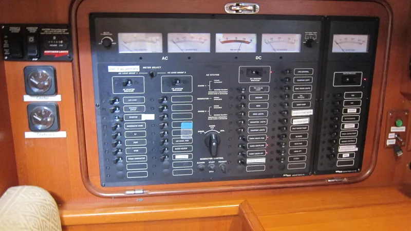 Vesta Yacht Photos Pics Nav. station - electrical panel