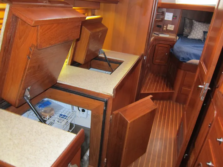 Vesta Yacht Photos Pics Galley - refrigerator and freezer