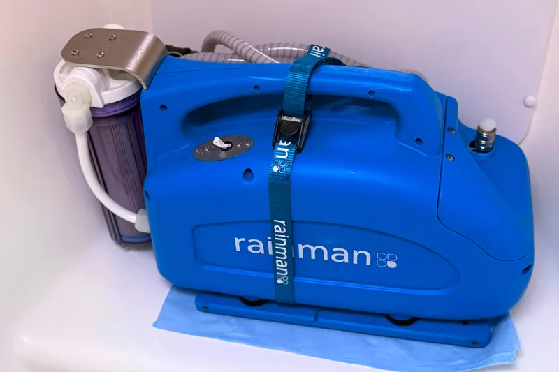 Shumka Yacht Photos Pics Portable Rainman watermaker in a 2005 Catalina 42 MkII yacht.