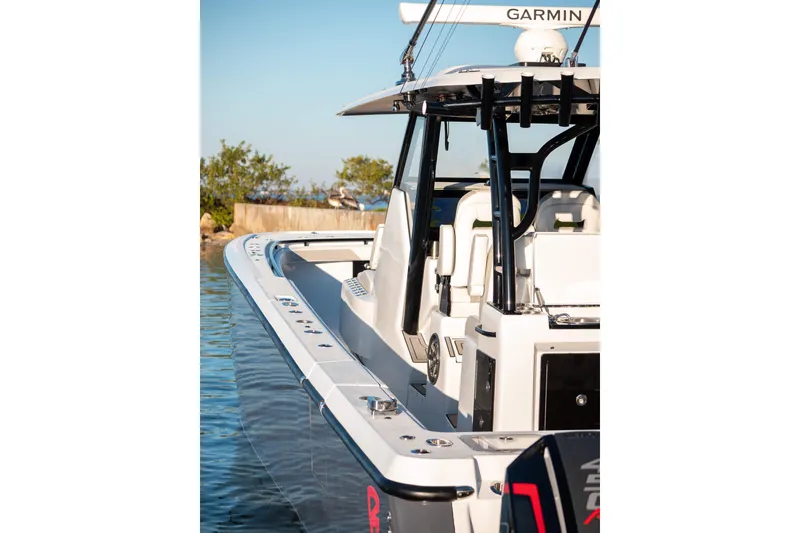  Yacht Photos Pics 2026 Barker Boatworks 40HPC in water, showcasing sleek design and advanced features.