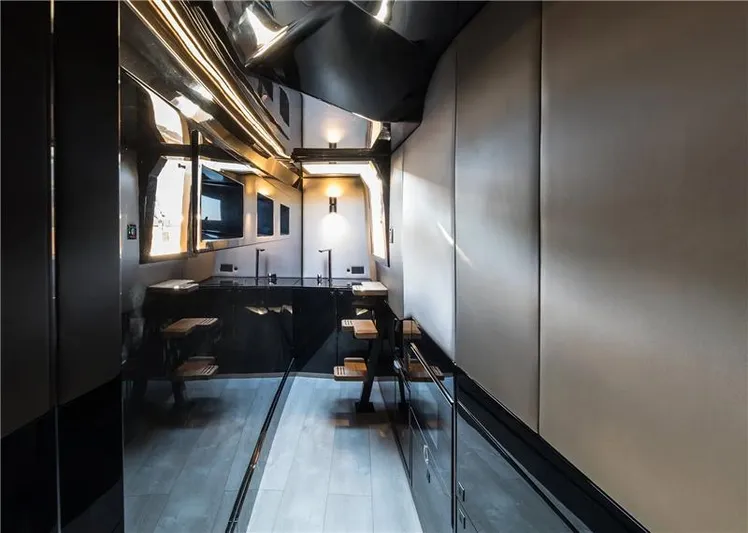 Diamond Yacht Photos Pics Luxurious interior of 2018 Sunreef 40 Open Sunreef Power Diamond yacht, featuring sleek modern design.