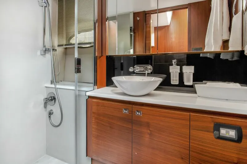 Elisea Yacht Photos Pics Master Stateroom Head/Shower Stall