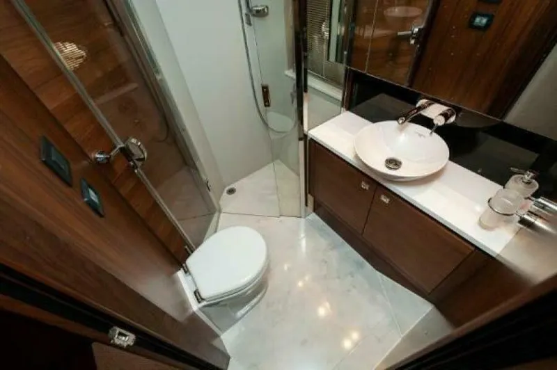 Elisea Yacht Photos Pics Guest Stateroom Head/Shower Stall