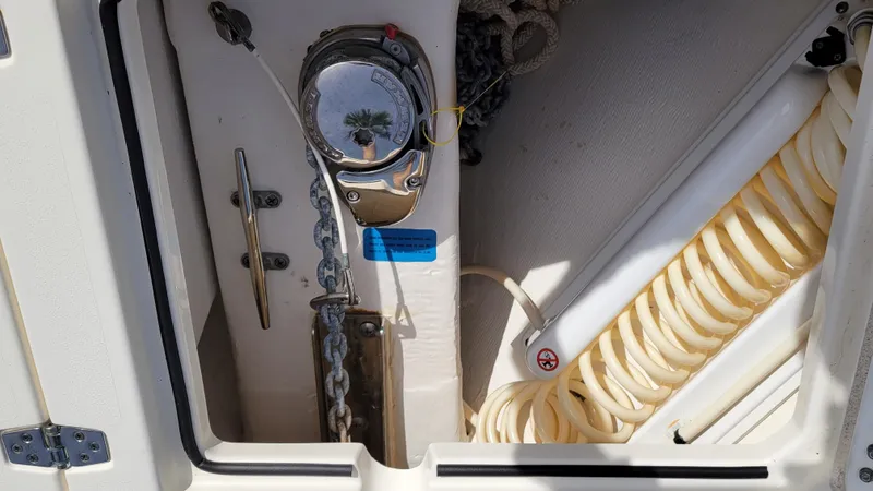  Yacht Photos Pics Anchor Locker W/ Windlass and Hosedown